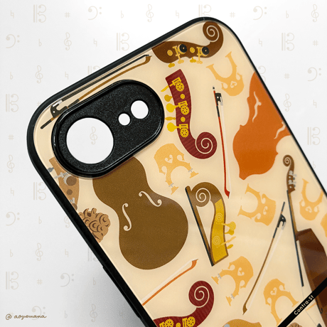 【受注生産】強化ガラスiPhoneケース［コントラバス］