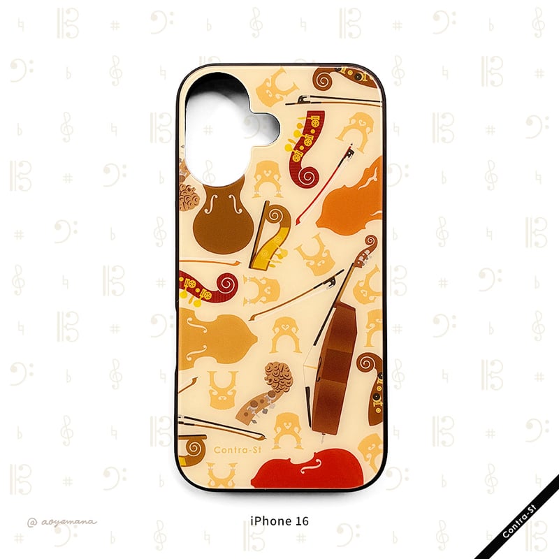 受注生産】強化ガラスiPhoneケース［コントラバス］ | Contra-Store