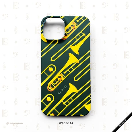 【受注生産】カバー型iPhoneケース［トロンボーン］