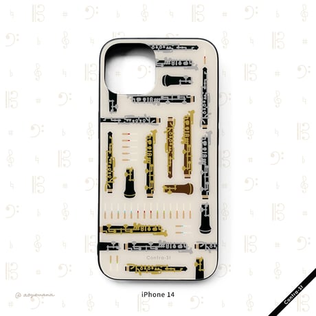 【受注生産】強化ガラスiPhoneケース［オーボエ］