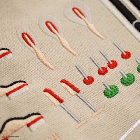 刺繍トートバッグ［ピアノ］