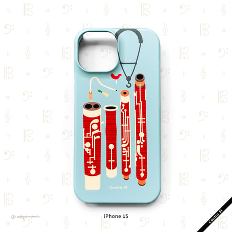 【受注生産】カバー型iPhoneケース［ファゴット］