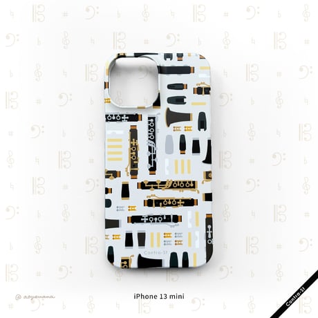 【受注生産】カバー型iPhoneケース［クラリネット］