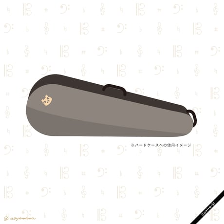 ステッカー［ヴァイオリンとヴィオラの駒］