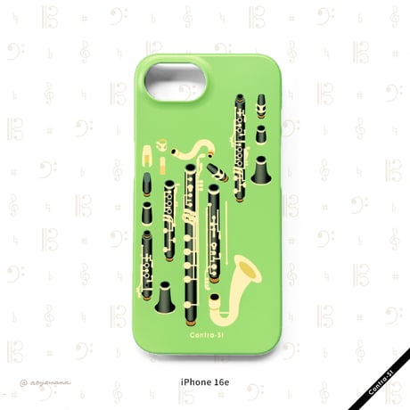 【受注生産】カバー型iPhoneケース［クラリネット三兄弟］
