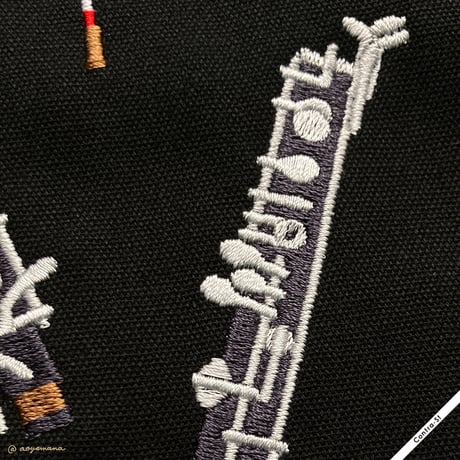 刺繍トートバッグ［オーボエ］