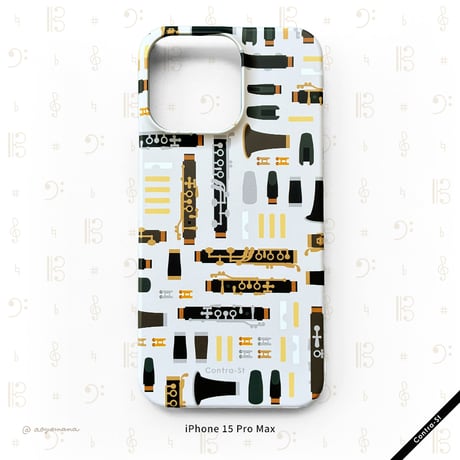 【受注生産】カバー型iPhoneケース［クラリネット］
