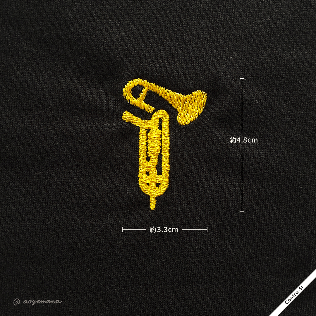 受注生産】刺しゅうTシャツ［チンバッソ］ | Contra-Store