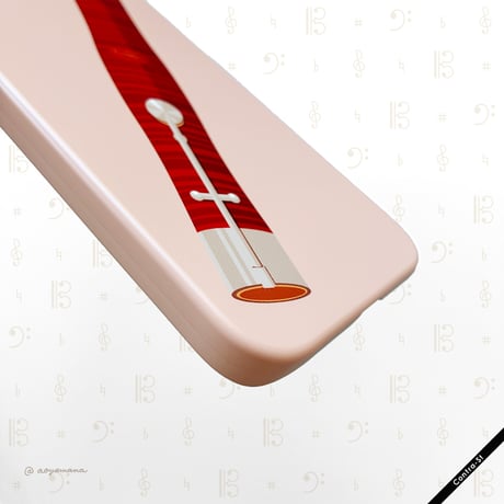 【受注生産】カバー型iPhoneケース［ファゴットのベル］