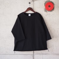 【unisex】have a good day〈ハブアグッデイ〉BOATNECK 3/4 SLEEVES TEE BLACK