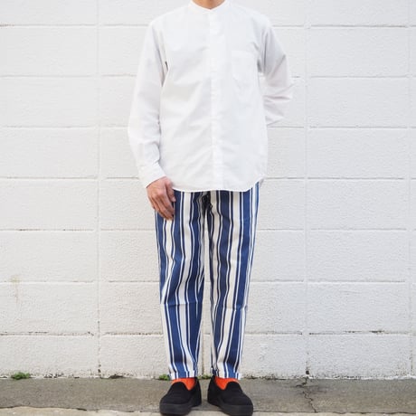 【unisex】COOKMAN〈クックマン〉 CHEF PANTS AWNING STRIPE NAVY