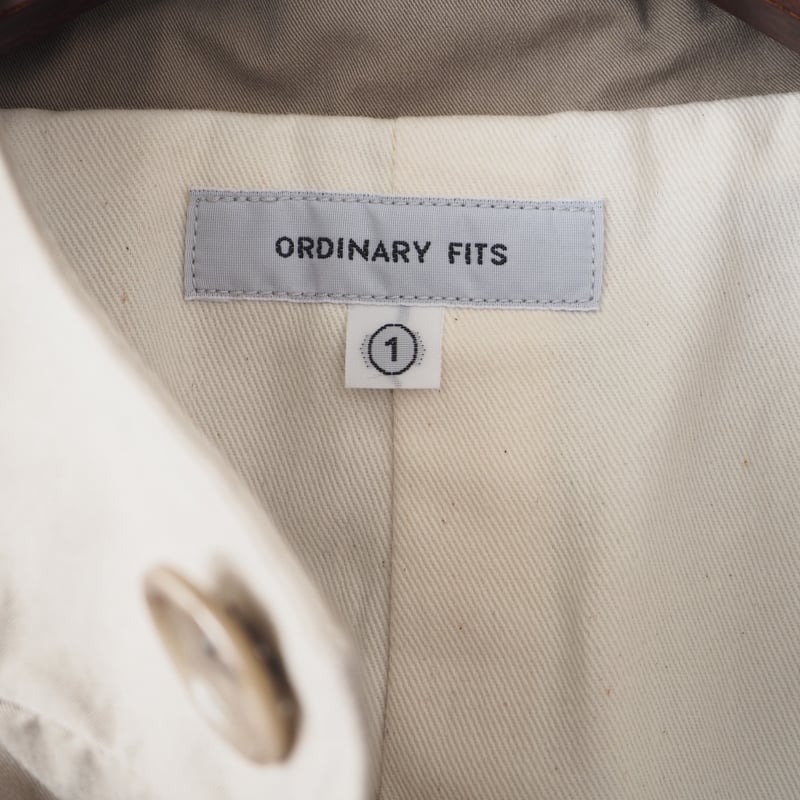 ORDINARY FITS チェスターコート GREIGEユニセックス ORDINARY FITS チェスターコート GREIGEユニセックス