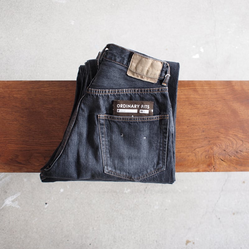 パンツ ordinaty fits LOOSE ANKLE DENIM BLACK 32 ORDINARY FITS(オーディナリーフィッツ) LOOSE ANKLE DENIM