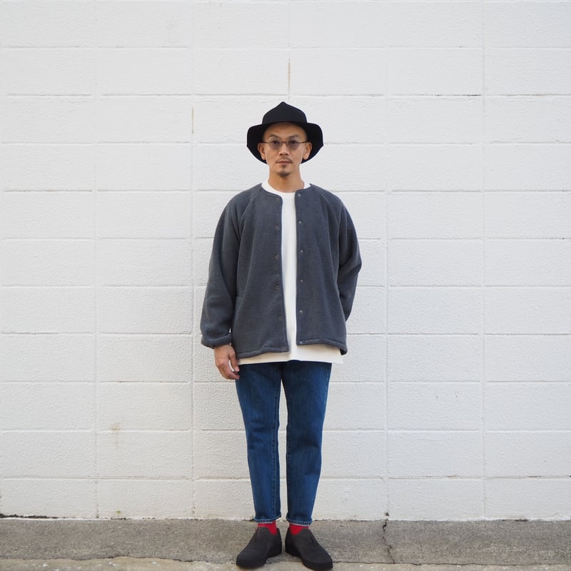 Manual Alphabet〈マニュアルアルファベット〉FLEECE SNAP CARDIG Manual Alphabet〈マニュアルアルファベット〉FLEECE SNAP CARDIG