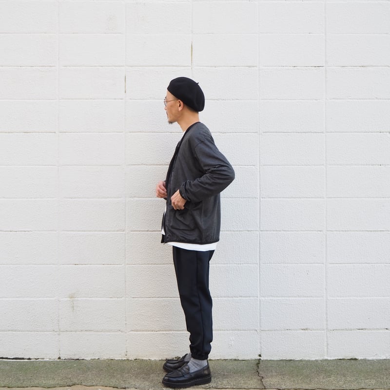 FLISTFIA〈フリストフィア〉POCKET ZIP CARDIGAN CHARCOAL G
