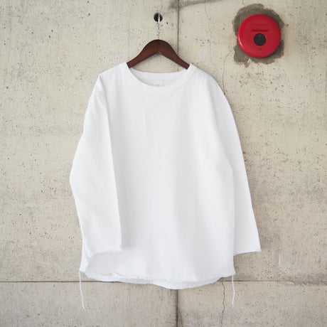 【unisex】have a good day〈ハブアグッデイ〉WRIST SLEEVE LOOSE TEE WHITE