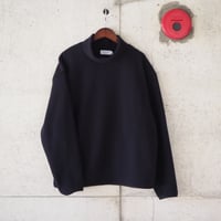 【unisex】have a good day〈ハブアグッデイ〉BOA FLEECE MOCKNECK TEE BLACK