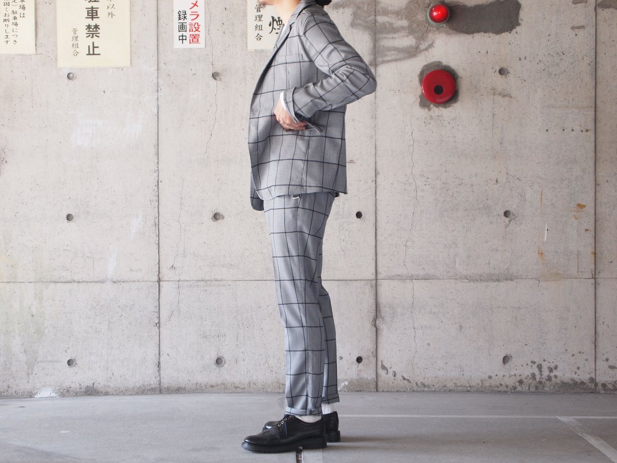 hanakazari〈ハナカザリ〉 ウィンドペンセットアップ GREY | e n o u g h