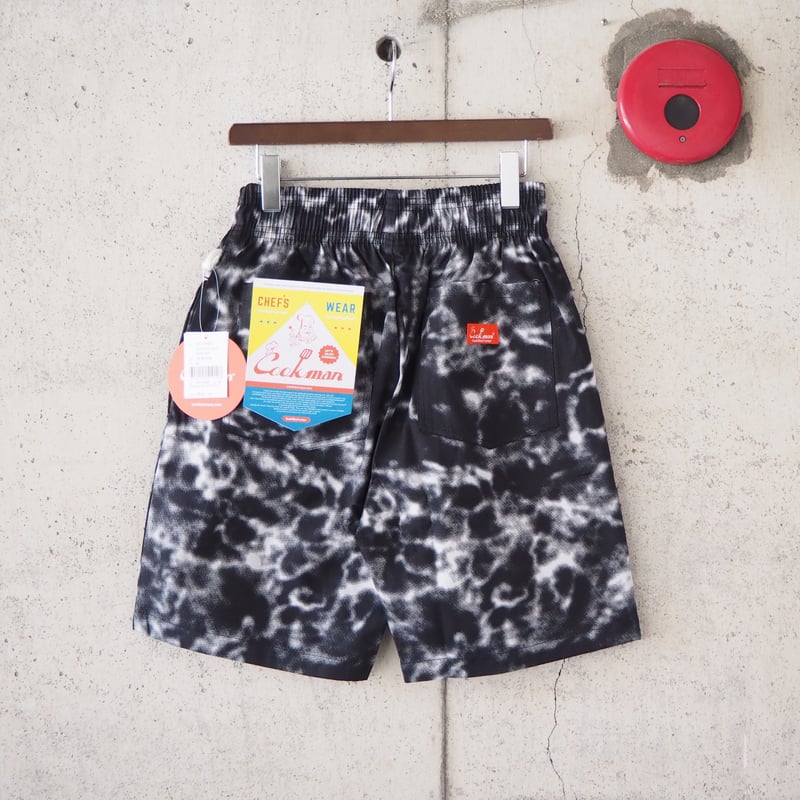 unisex】COOKMAN〈クックマン〉 CHEF PANTS SHORT MARBLE 