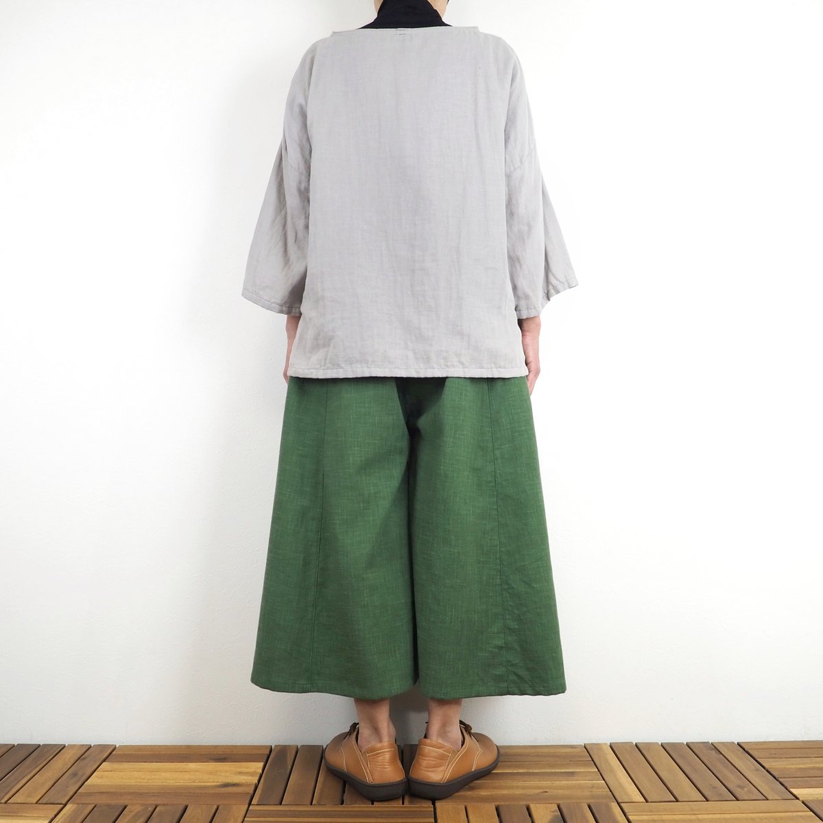 Furusuキュロット（木綿 深緑）【受注生産対応】 | mabataki