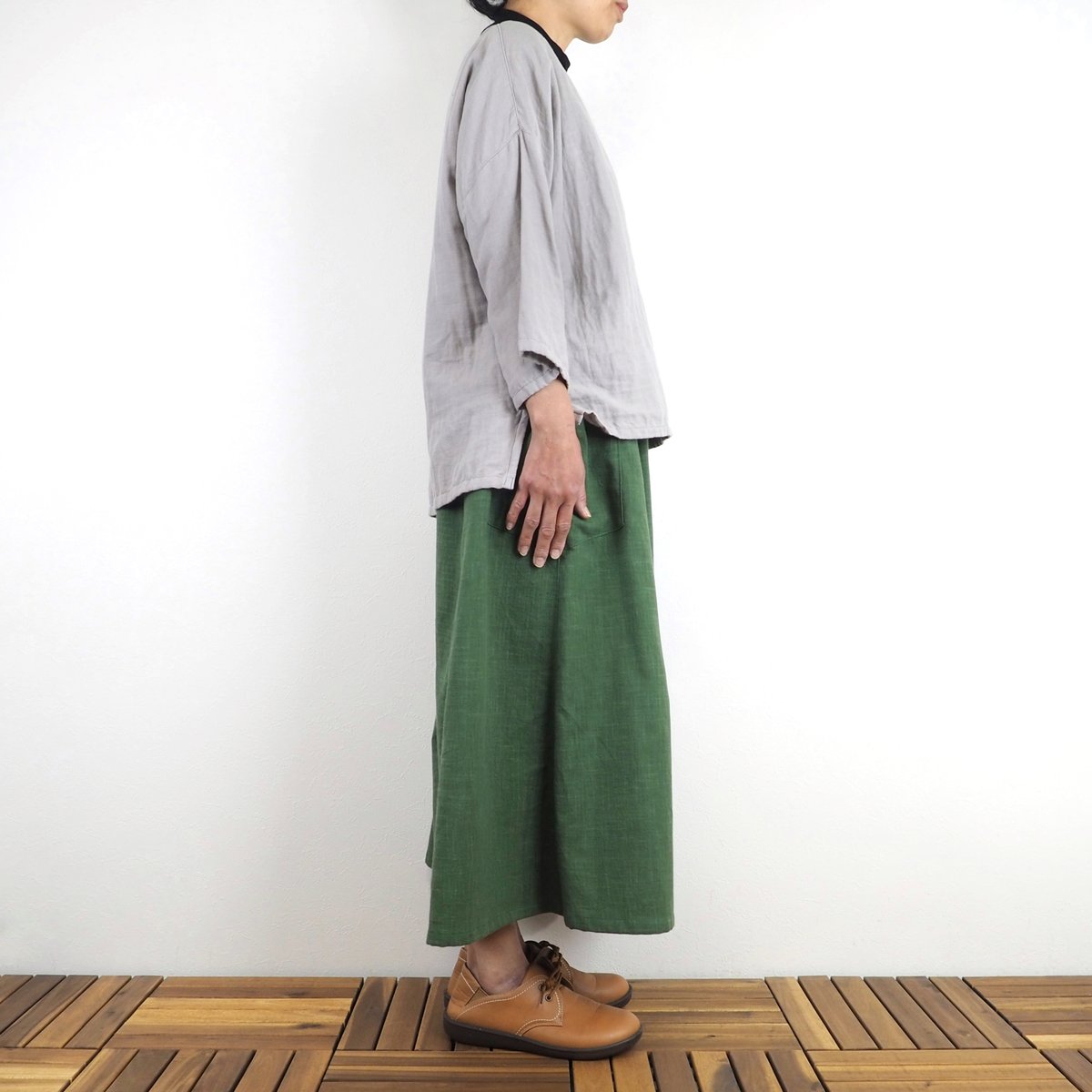 Furusuキュロット（木綿 深緑）【受注生産対応】 | mabataki