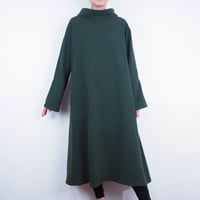 Kimamaルーズカラーワンピース（木綿 松葉）【受注生産対応】
