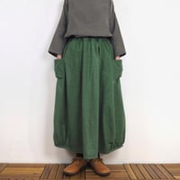 Furusuバルーンスカート（木綿 深緑）【受注生産対応】
