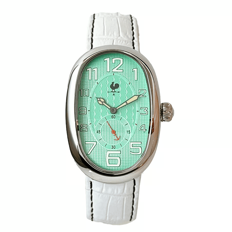 Retro Graph 120 ケース:鏡面仕上げ  文字盤:ミント ベルトカラー:8カラー