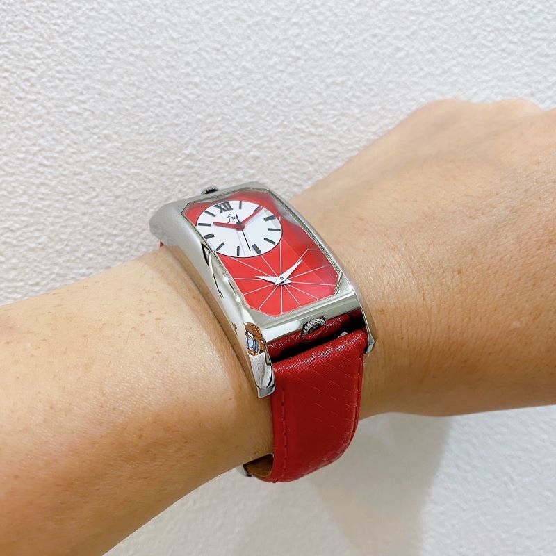 Dual Time Watch（デュアルタイムウォッチ）レッド | ida-watch