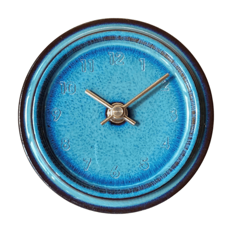 美濃焼 CLOCK 青海鼠釉