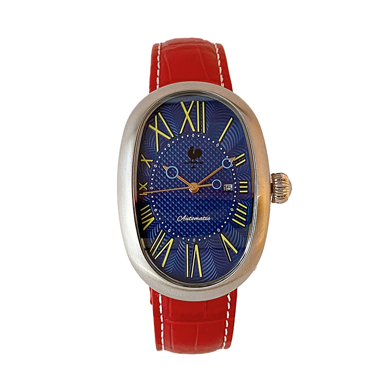 青函局　レトロ腕時計 Retro Graph M120 ケース:ヘアライン仕上げ 文字盤:レトロネイビー