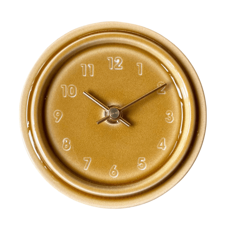 美濃焼 CLOCK マスタードイエロー
