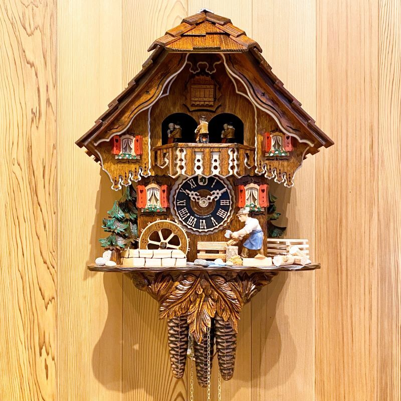 木製 鳩時計 ドイツ製 鳩時計 ドイツ製 本物の鳩時計 最もオーソドックスなデザインの鳩時計
