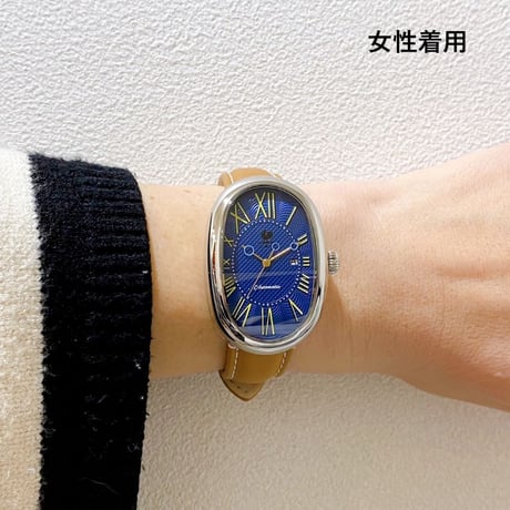 Retro Graph M120 ケース:鏡面仕上げ  文字盤:レトロネイビー ベルトカラー:９カラー