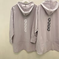 stripe ＧＧＤＧ round hem UV hoddie