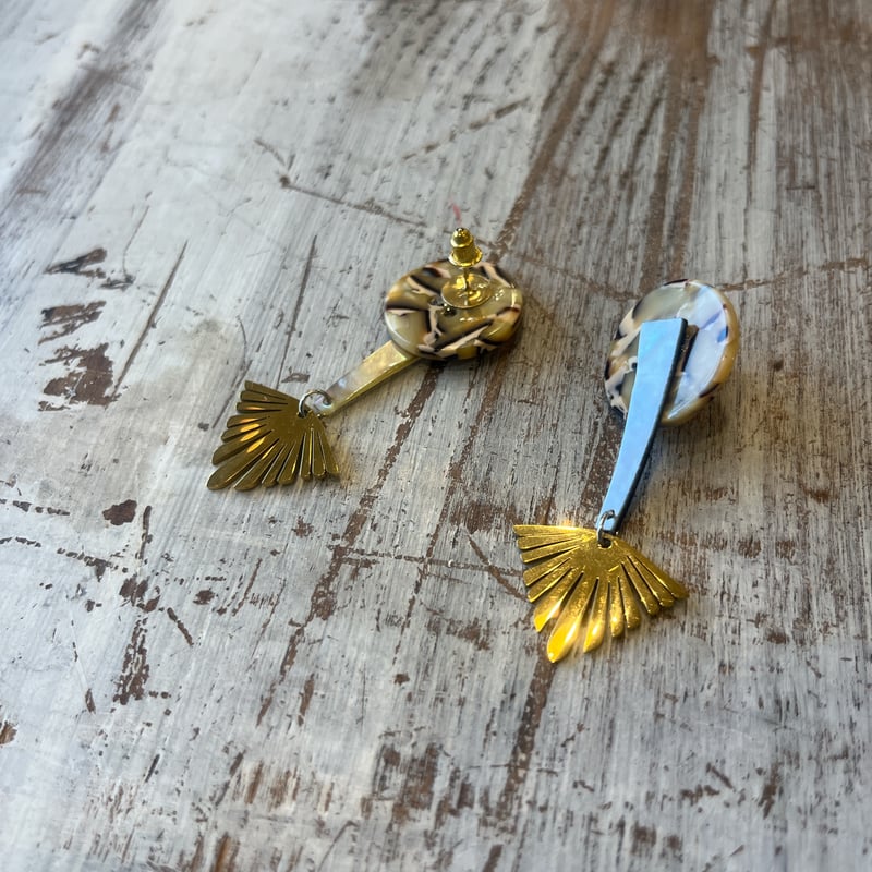 RVA vintage button&shell pierce | raglan-GGDG