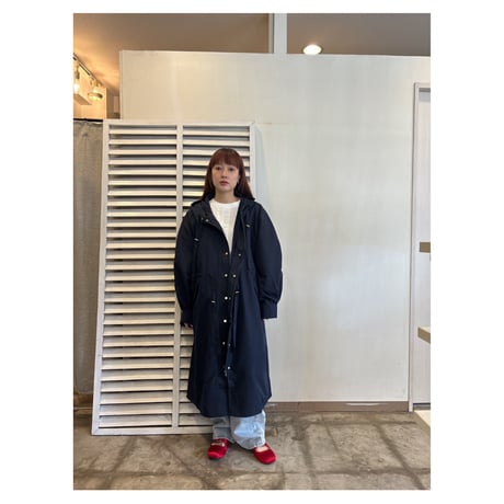 matt nylon long mountain jacket