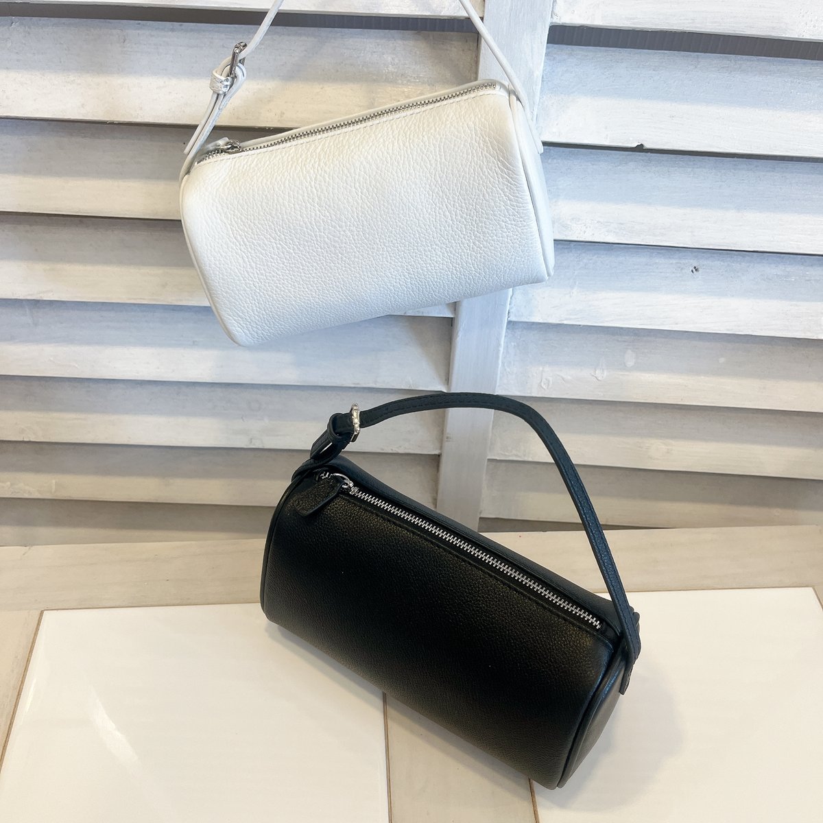 牛革2WAY大容量ユニセックスショルダーバッグ・ハンドバッグ Cow