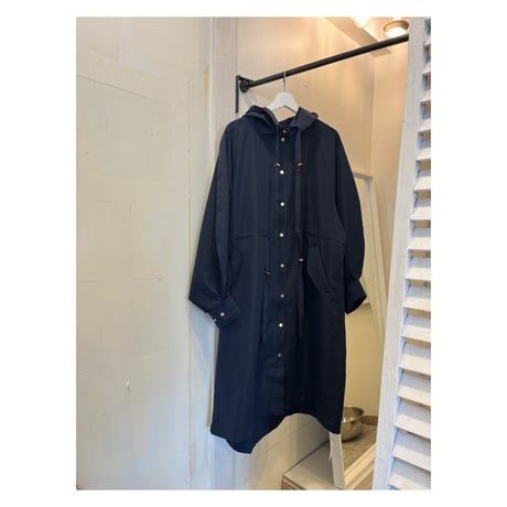 matt nylon long mountain jacket