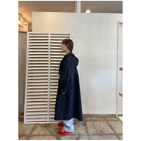 matt nylon long mountain jacket