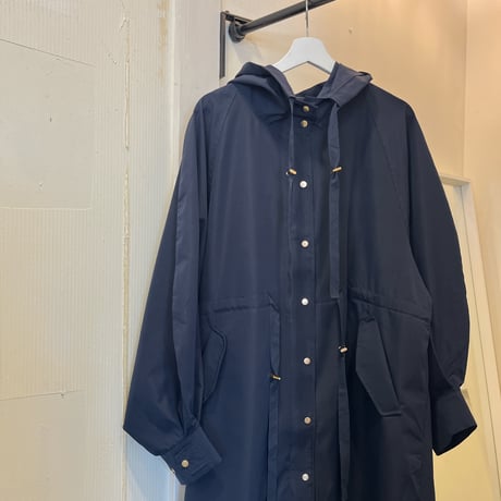 matt nylon long mountain jacket