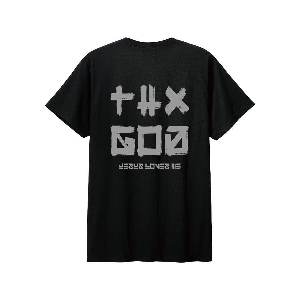 THXGOD - Black | クリスチャンTシャツブランドGloood
