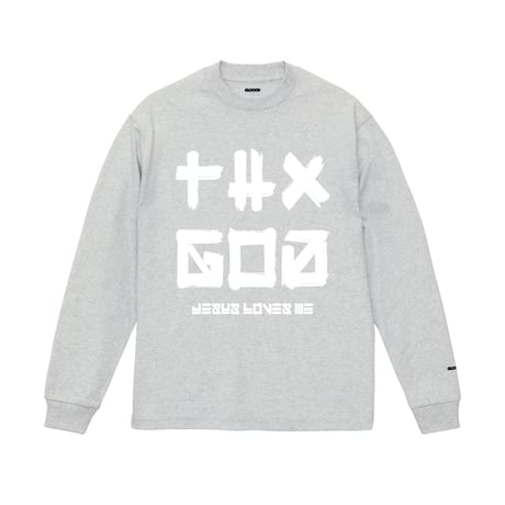 BIG THXGOD-7.1ロンT Ink-Print ASH | クリスチャンTシャツブラン BIG THXGOD-7.1ロンT Ink-Print ASH | クリスチャンTシャツブラン