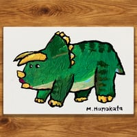 【原画 / アクリル画 】トリケラトプス