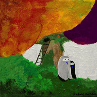 【原画 / アクリル画 】Humanoid & Tree