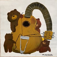 【原画 / アクリル画 】ハチミツ色のメロディ