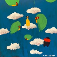 【原画 / アクリル画 】小鳥の遊覧