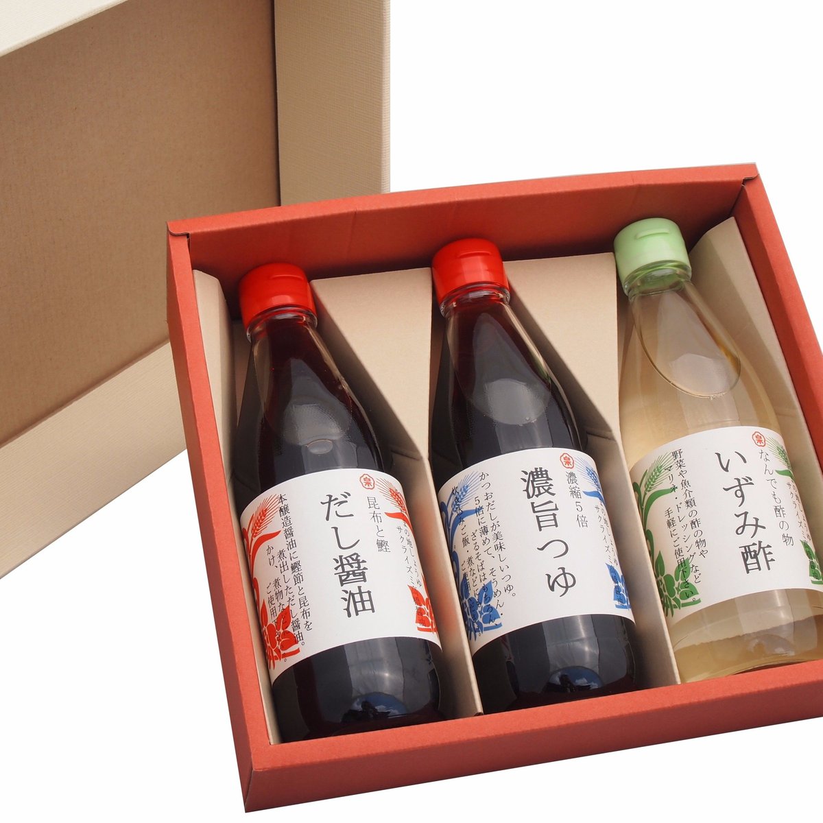 醤油セット / だし つゆ いずみ酢 各360ml【化粧箱ギフト】 | 高橋醤油 