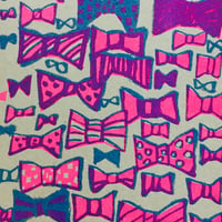 Postcard　　Ribbon Pink&Blue