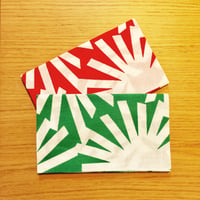 松てぬぐい　　Green / Red　各￥1080
